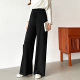 イージーニットワイドパンツ ワイドパンツ イージーパンツ | COCOMOMO | 詳細画像19 