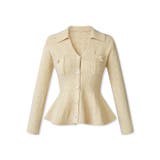 ペプラムニットカーディガン カーディガン ペプラムトップス | COCOMOMO | 詳細画像40 