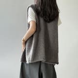 ニットベスト クルーネックベスト ベスト | COCOMOMO | 詳細画像10