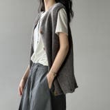 ニットベスト クルーネックベスト ベスト | COCOMOMO | 詳細画像11