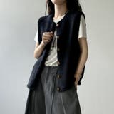 ニットベスト クルーネックベスト ベスト | COCOMOMO | 詳細画像13