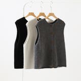 ニットベスト クルーネックベスト ベスト | COCOMOMO | 詳細画像14