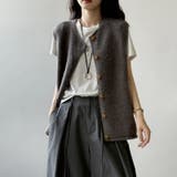 ニットベスト クルーネックベスト ベスト | COCOMOMO | 詳細画像7