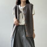 ニットベスト クルーネックベスト ベスト | COCOMOMO | 詳細画像9