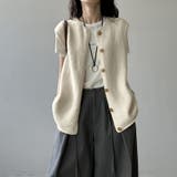 ニットベスト クルーネックベスト ベスト | COCOMOMO | 詳細画像5