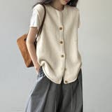 ニットベスト クルーネックベスト ベスト | COCOMOMO | 詳細画像2