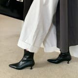 キトゥンヒールブーツ ショートブーツ ポインテッドトゥ | COCOMOMO | 詳細画像9 