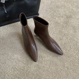 キトゥンヒールブーツ ショートブーツ ポインテッドトゥ | COCOMOMO | 詳細画像10 