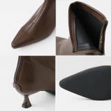 キトゥンヒールブーツ ショートブーツ ポインテッドトゥ | COCOMOMO | 詳細画像15 