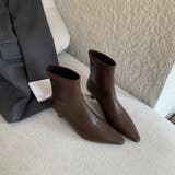 キトゥンヒールブーツ ショートブーツ ポインテッドトゥ | COCOMOMO | 詳細画像14 
