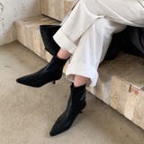 キトゥンヒールブーツ ショートブーツ ポインテッドトゥ | COCOMOMO | 詳細画像6 