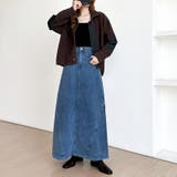 ストレッチ抜群「楽革命」デニムスカート 楽革命デニムスカート デニムスカート | COCOMOMO | 詳細画像13