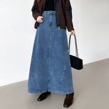 ストレッチ抜群「楽革命」デニムスカート 楽革命デニムスカート デニムスカート | COCOMOMO | 詳細画像2