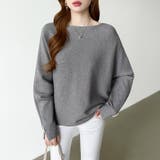 袖パールドルマンニット ボートネック ドルマンスリーブ | COCOMOMO | 詳細画像11