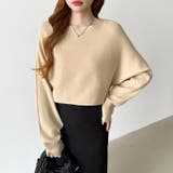 袖パールドルマンニット ボートネック ドルマンスリーブ | COCOMOMO | 詳細画像20