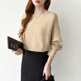 袖パールドルマンニット ボートネック ドルマンスリーブ | COCOMOMO | 詳細画像22