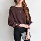 袖パールドルマンニット ボートネック ドルマンスリーブ | COCOMOMO | 詳細画像33