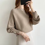 袖パールドルマンニット ボートネック ドルマンスリーブ | COCOMOMO | 詳細画像47