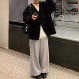 ボアジャケット ノーカラーコート アウター | COCOMOMO | 詳細画像18 