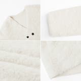 ボアジャケット ノーカラーコート アウター | COCOMOMO | 詳細画像22 