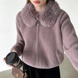 ふわふわファー×シャギー ファー付きシャギーブルゾン ブルゾン | COCOMOMO | 詳細画像13