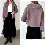 ふわふわファー×シャギー ファー付きシャギーブルゾン ブルゾン | COCOMOMO | 詳細画像16