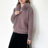 ふわふわファー×シャギー ファー付きシャギーブルゾン ブルゾン | COCOMOMO | 詳細画像18