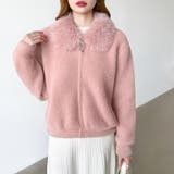 ふわふわファー×シャギー ファー付きシャギーブルゾン ブルゾン | COCOMOMO | 詳細画像21