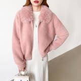 ふわふわファー×シャギー ファー付きシャギーブルゾン ブルゾン | COCOMOMO | 詳細画像25
