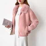 ふわふわファー×シャギー ファー付きシャギーブルゾン ブルゾン | COCOMOMO | 詳細画像26