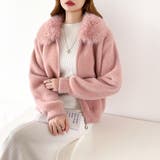 ふわふわファー×シャギー ファー付きシャギーブルゾン ブルゾン | COCOMOMO | 詳細画像28