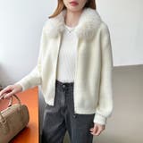 ふわふわファー×シャギー ファー付きシャギーブルゾン ブルゾン | COCOMOMO | 詳細画像36