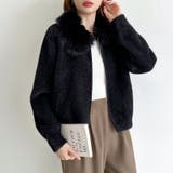 ふわふわファー×シャギー ファー付きシャギーブルゾン ブルゾン | COCOMOMO | 詳細画像39