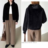 ふわふわファー×シャギー ファー付きシャギーブルゾン ブルゾン | COCOMOMO | 詳細画像41