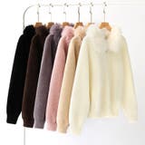 ふわふわファー×シャギー ファー付きシャギーブルゾン ブルゾン | COCOMOMO | 詳細画像44