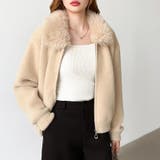 ふわふわファー×シャギー ファー付きシャギーブルゾン ブルゾン | COCOMOMO | 詳細画像5