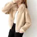 ふわふわファー×シャギー ファー付きシャギーブルゾン ブルゾン | COCOMOMO | 詳細画像9