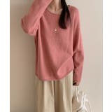 抜け感リラックスニット ラウンドネックニット 長袖ニット | COCOMOMO | 詳細画像21