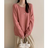 抜け感リラックスニット ラウンドネックニット 長袖ニット | COCOMOMO | 詳細画像22