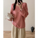 抜け感リラックスニット ラウンドネックニット 長袖ニット | COCOMOMO | 詳細画像23