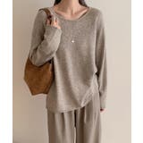 抜け感リラックスニット ラウンドネックニット 長袖ニット | COCOMOMO | 詳細画像31