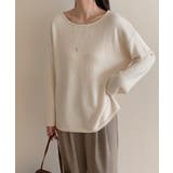 抜け感リラックスニット ラウンドネックニット 長袖ニット | COCOMOMO | 詳細画像39