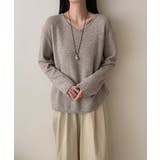 抜け感リラックスニット Vネックニット 長袖ニット | COCOMOMO | 詳細画像13