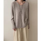 抜け感リラックスニット Vネックニット 長袖ニット | COCOMOMO | 詳細画像14