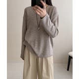 抜け感リラックスニット Vネックニット 長袖ニット | COCOMOMO | 詳細画像15