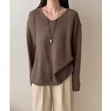 抜け感リラックスニット Vネックニット 長袖ニット | COCOMOMO | 詳細画像16