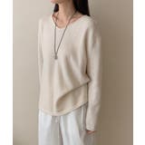 抜け感リラックスニット Vネックニット 長袖ニット | COCOMOMO | 詳細画像1