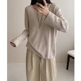 抜け感リラックスニット Vネックニット 長袖ニット | COCOMOMO | 詳細画像22