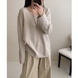 抜け感リラックスニット Vネックニット 長袖ニット | COCOMOMO | 詳細画像23