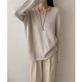 抜け感リラックスニット Vネックニット 長袖ニット | COCOMOMO | 詳細画像27